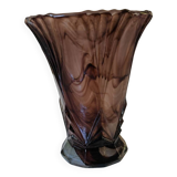 Vase art déco en pâte de verre
