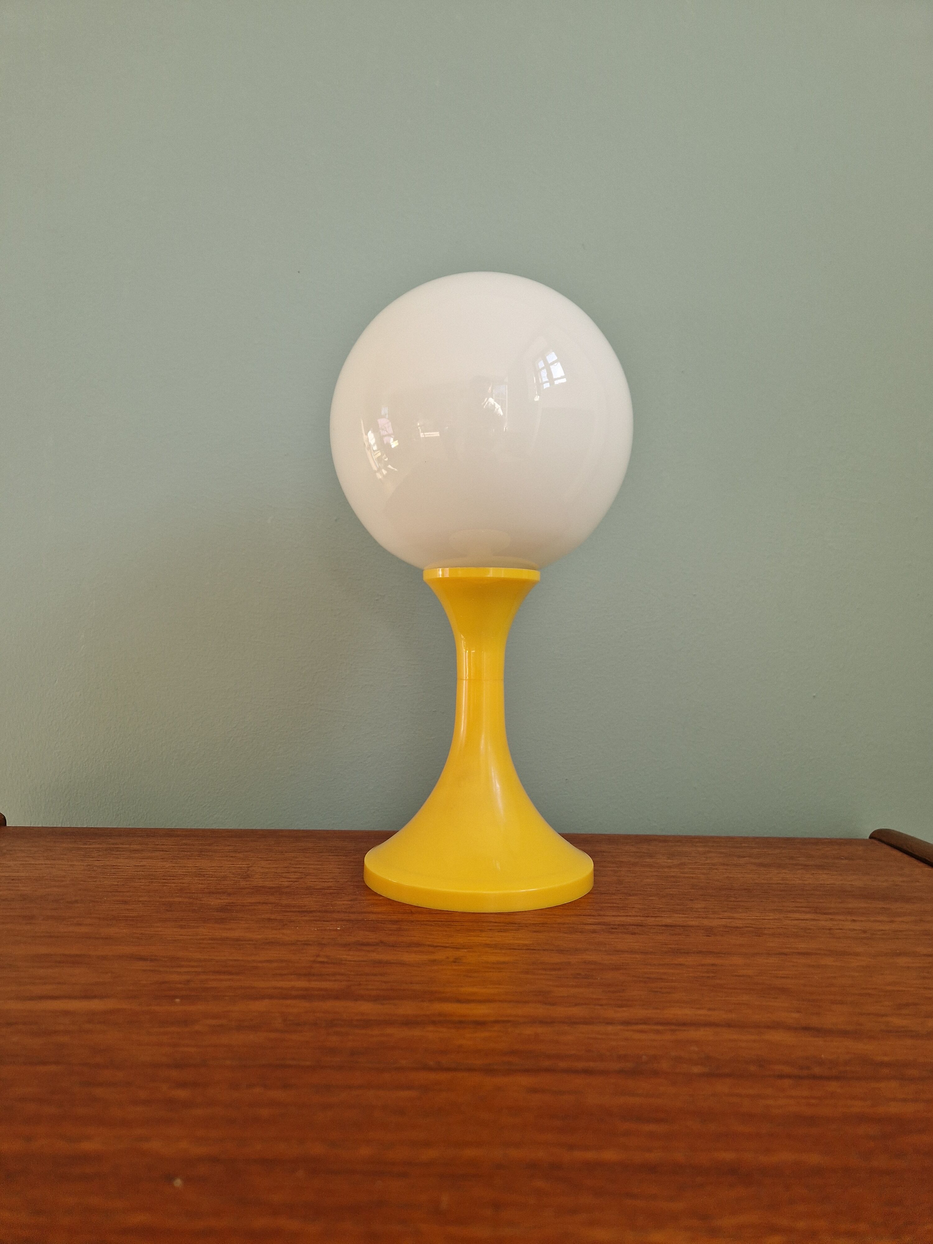 Vintage opaline lamp, 70s