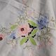 White oval tablecloth large format floral 255X170