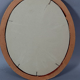 Oval frame curved glass gilded wood gold leaf 34x28 foliage 29.5x23.5 cm SB