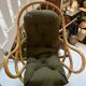 Pair of rattan armchairs