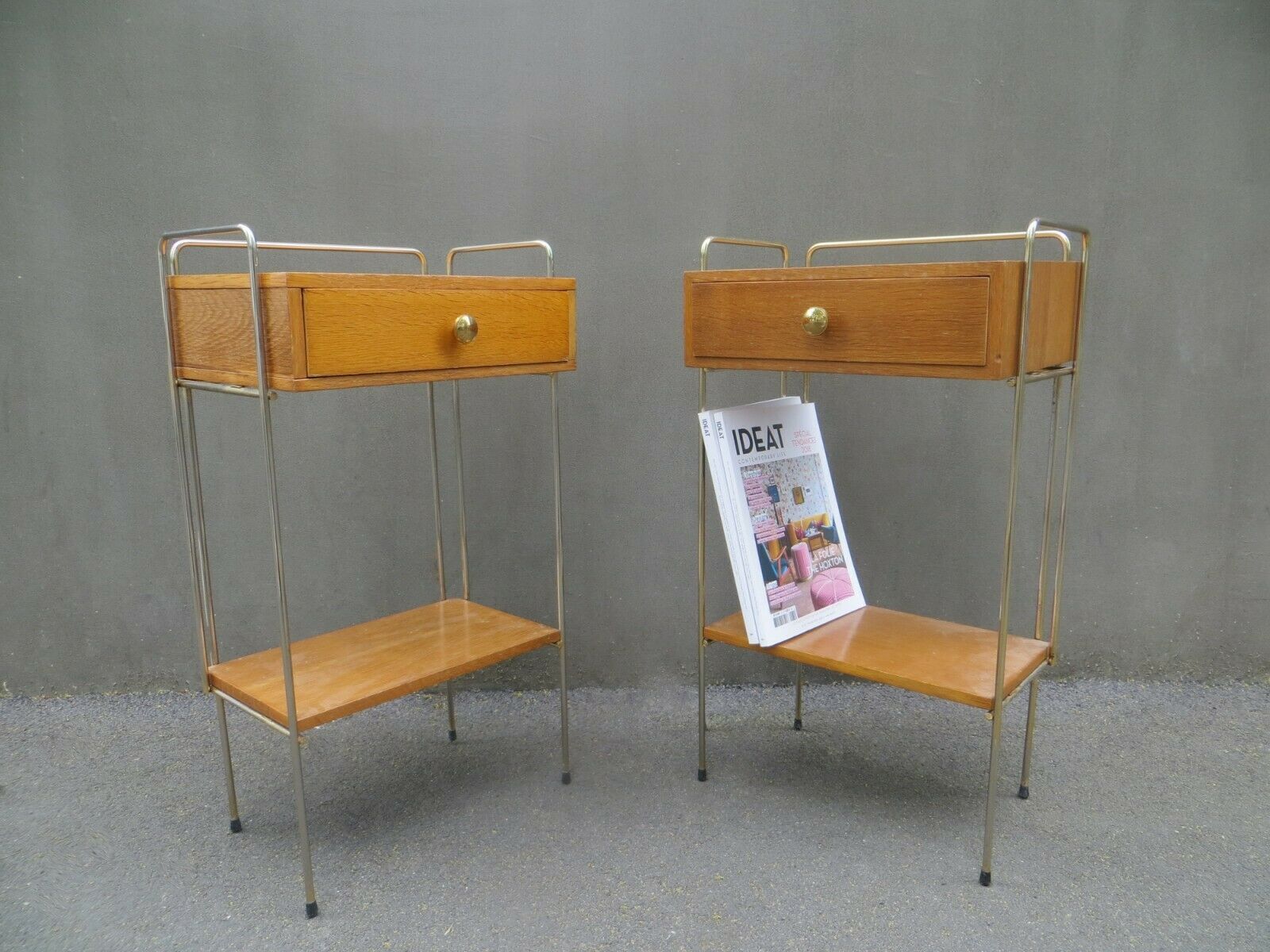 Pair of vintage bedside tables