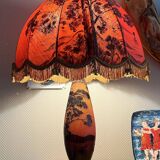 Glass paste lamp from the Art Nouveau period around 1900