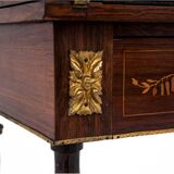 Inlayed desk, Napoleon III, France, circa 1870. Antique.