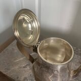 Antique Silver-Plated Metal Teapot Art Deco