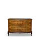 Italian art deco burl walnut chest of drawers, 1930s/1940s