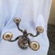 Pair of candlesticks in silver metal
