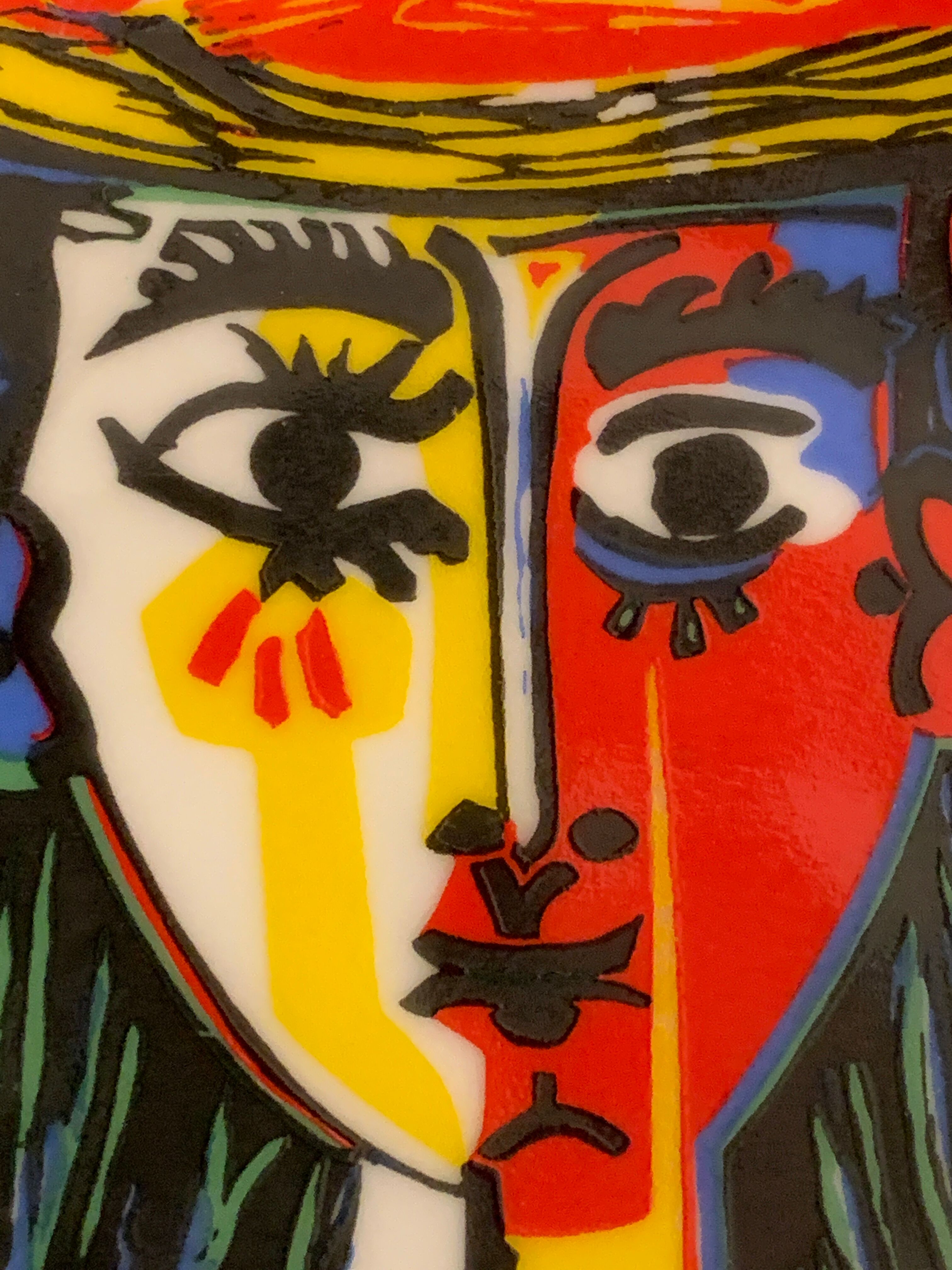 Empty pocket in polychrome earthenware Picasso, 1988