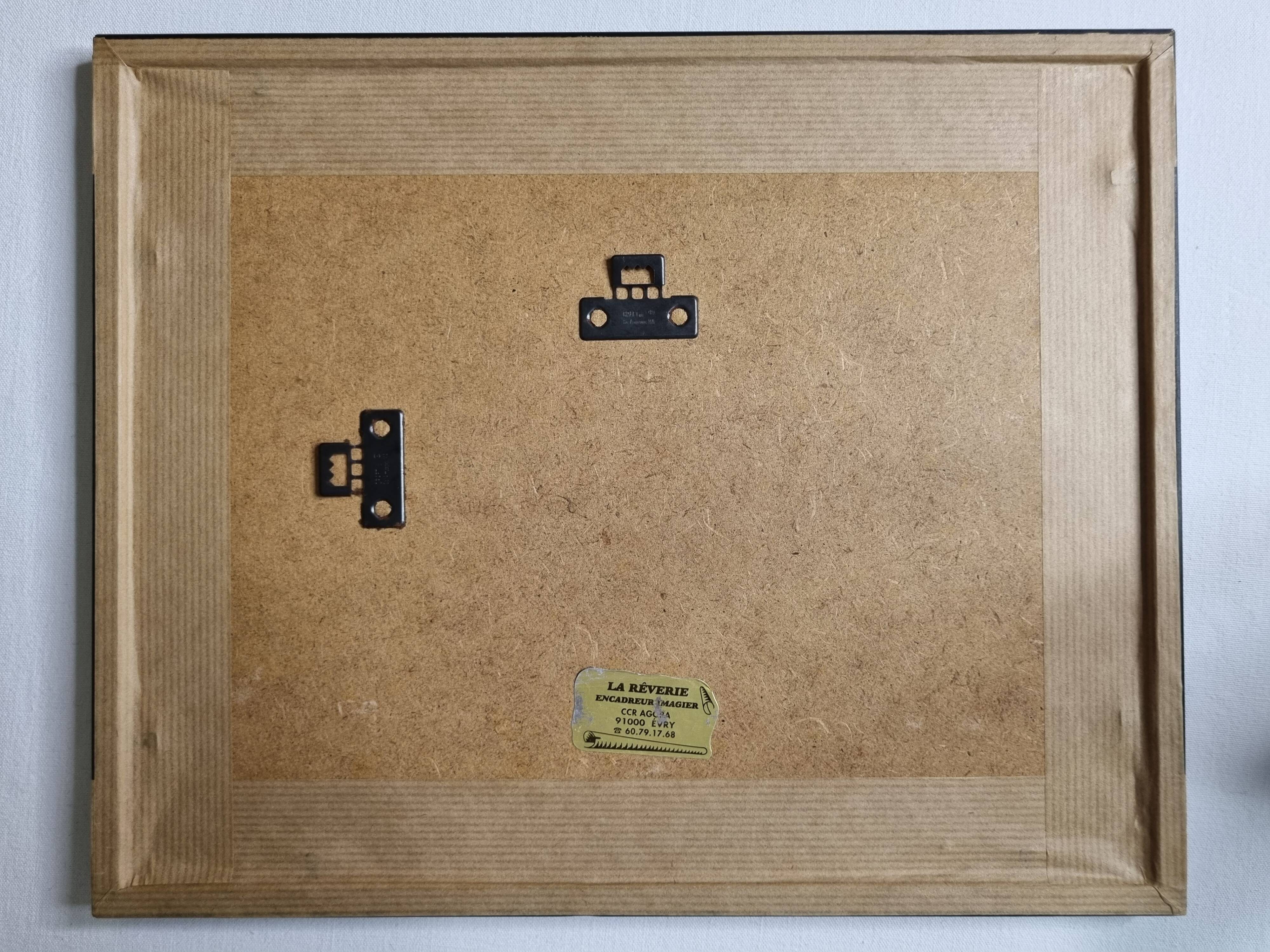 Old photograph, Canine Complicity, Silver print signed "Dim" (Henri Dimont) 32 x 25 cm