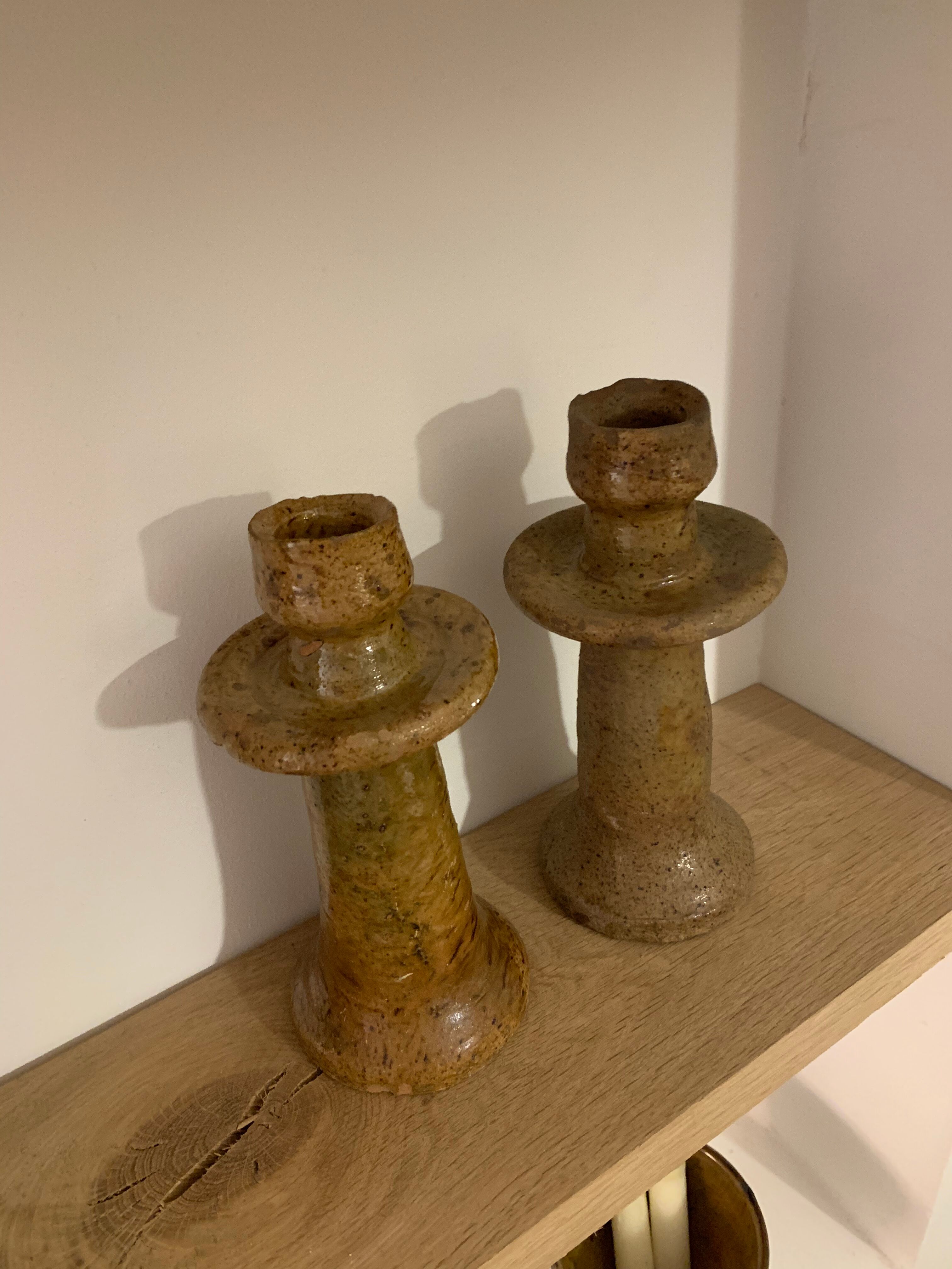 Pair of tamegroute candle holders