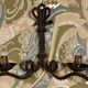 Paire d’appliques en fer forgé cordé