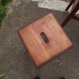 Two wooden artist stools in the early 20th century