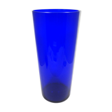 Czech cobalt blue parquet vase 1950-1960