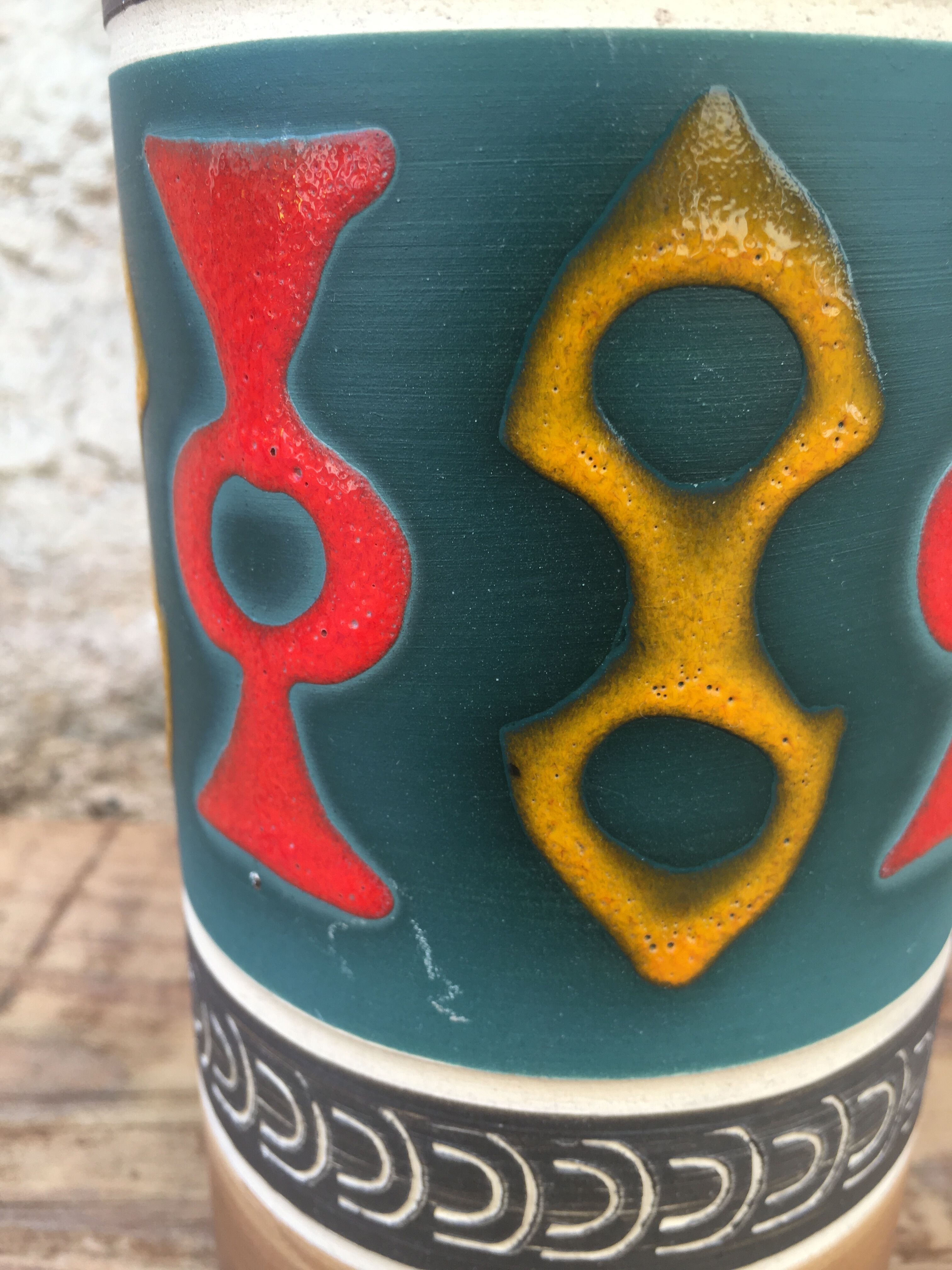 Brown vase West Germany