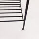 Mid-century modern minimalistic metal and glass coffee table