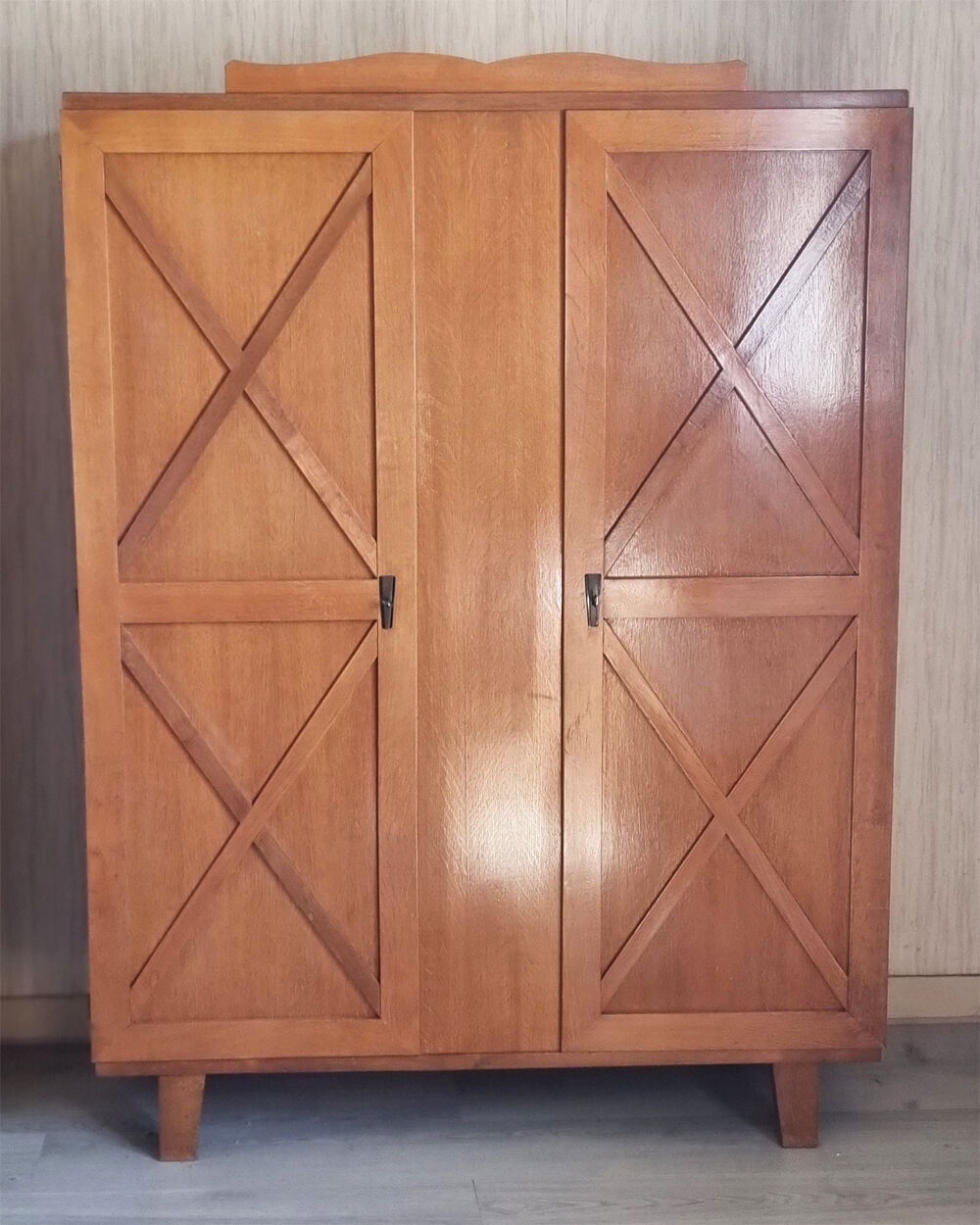 Vintage wardrobe wardrobe oak, 50s
