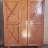 Vintage wardrobe wardrobe oak, 50s