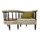 Napoleon III style conversation or confidant bench