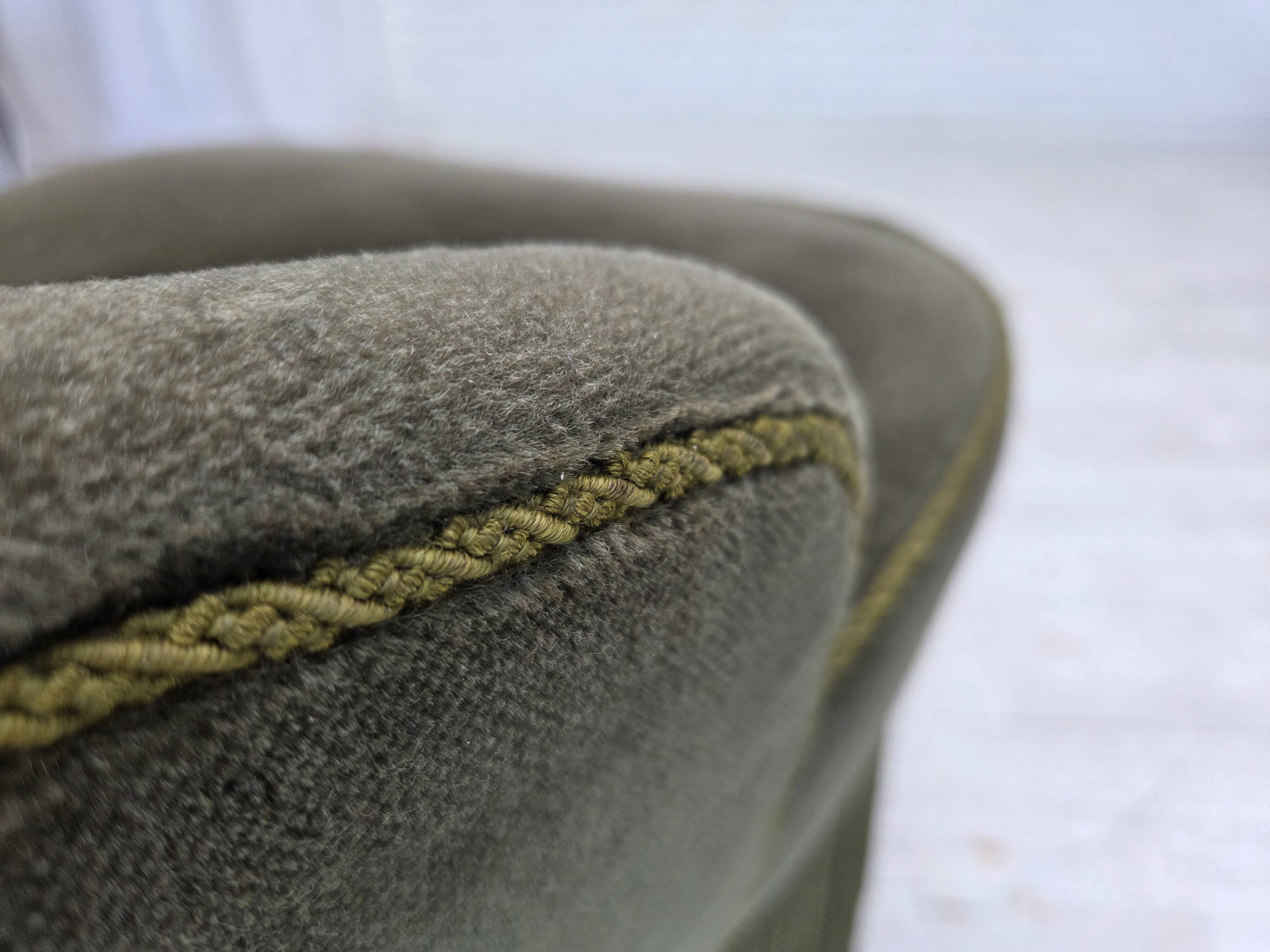 1970s, Danish side chair, green furniture velour, beech wood legs.