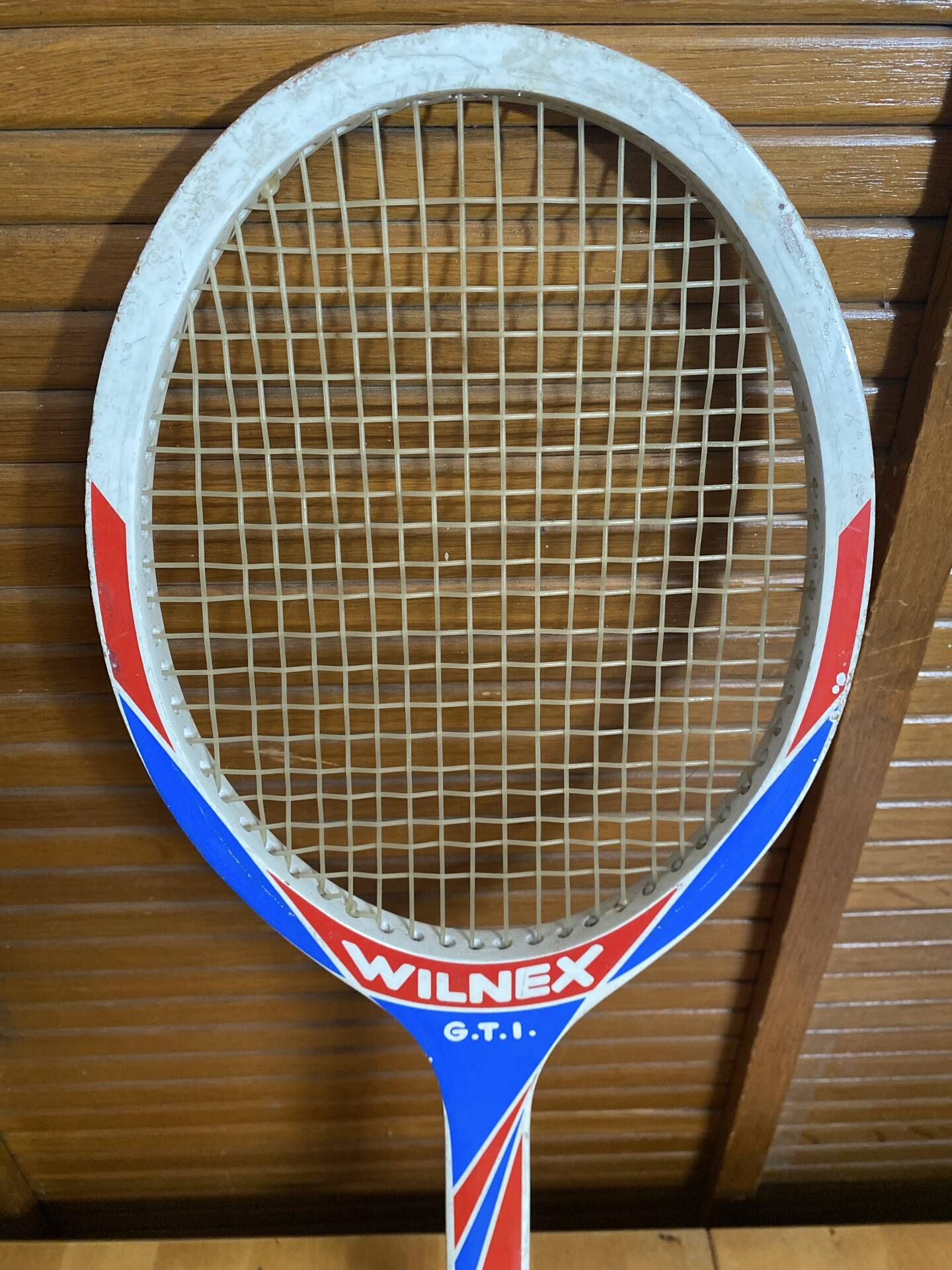 Vintage wilnex gti tennis racket wooden sports