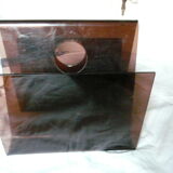 Magazine rack smoked Plexiglas