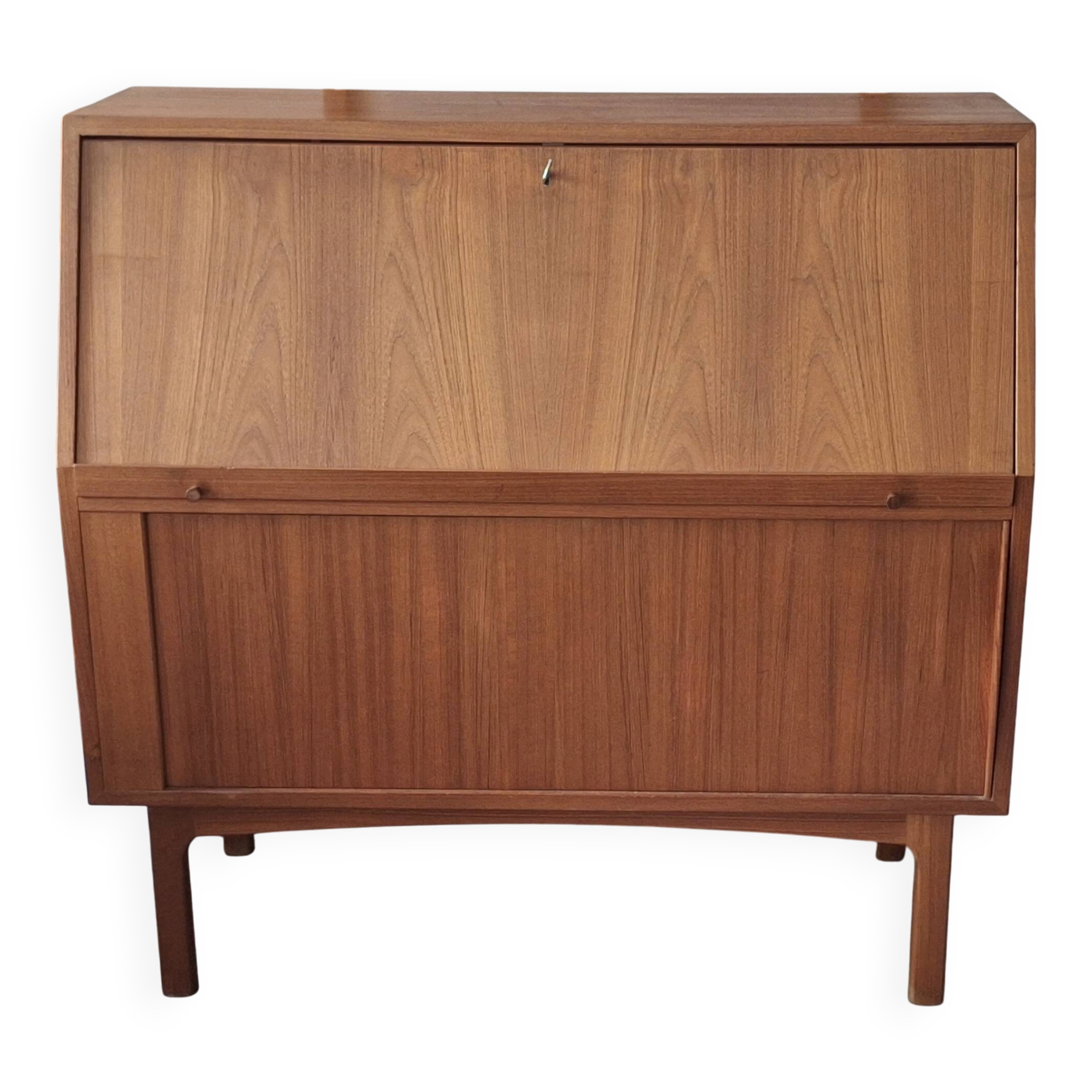 Bernhard Pedersen teak secretaire, Denmark 1960s