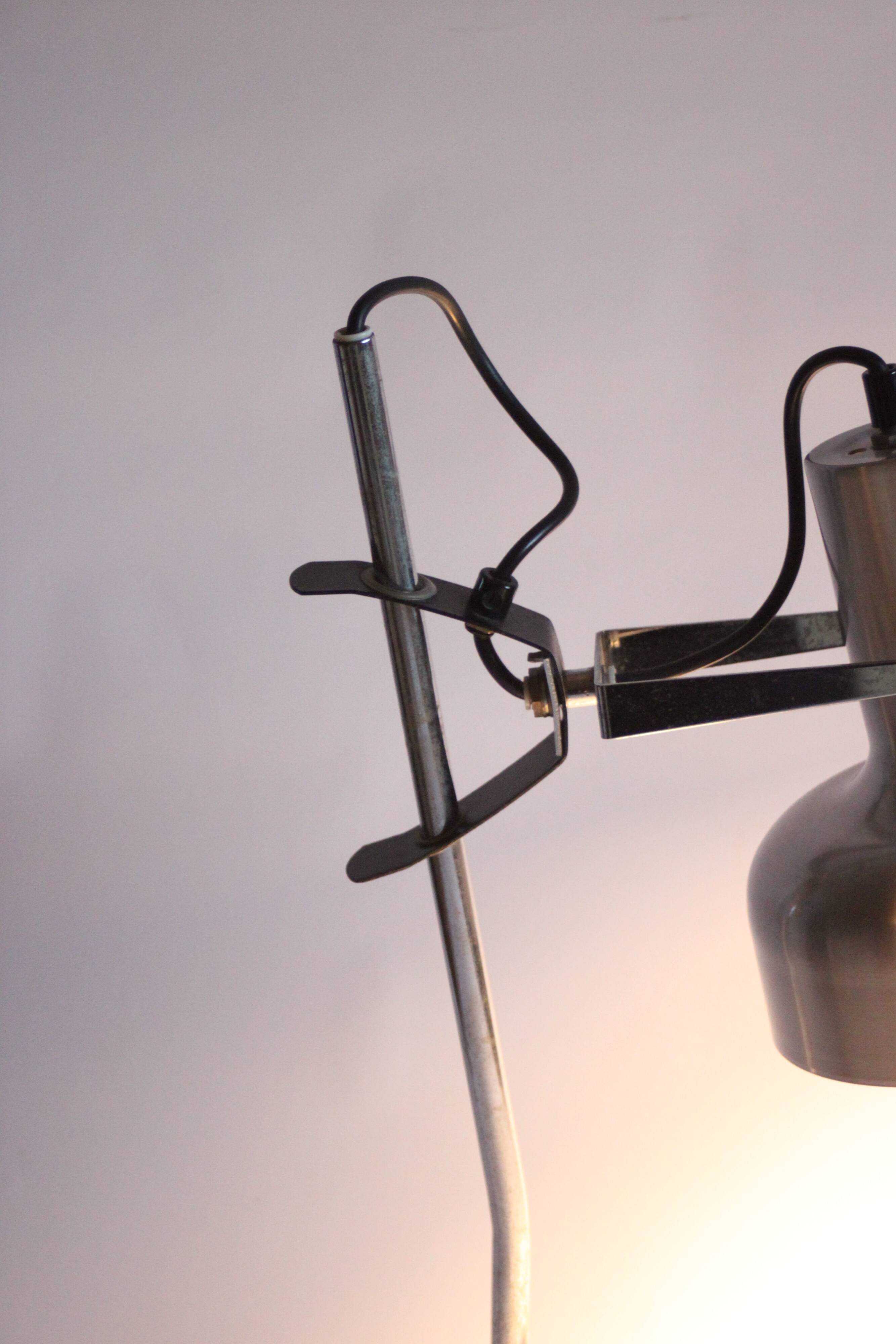 Mid century modern adjustable metal desk lamp, 1960s