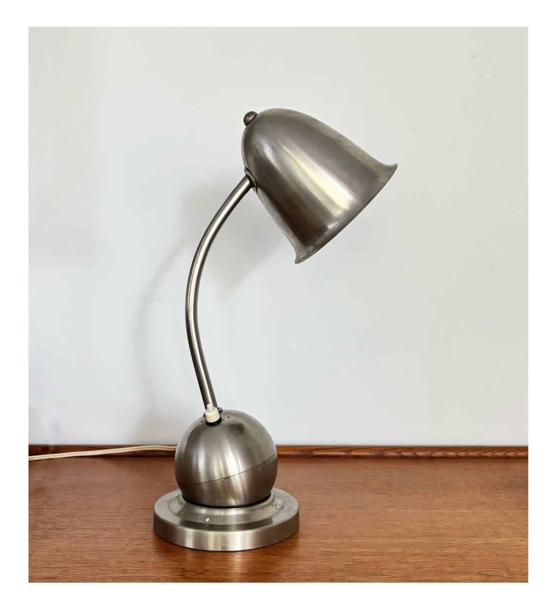 'The Tumbler', art deco desk lamp, W.H. Gispen for Daalderop, ca.1928