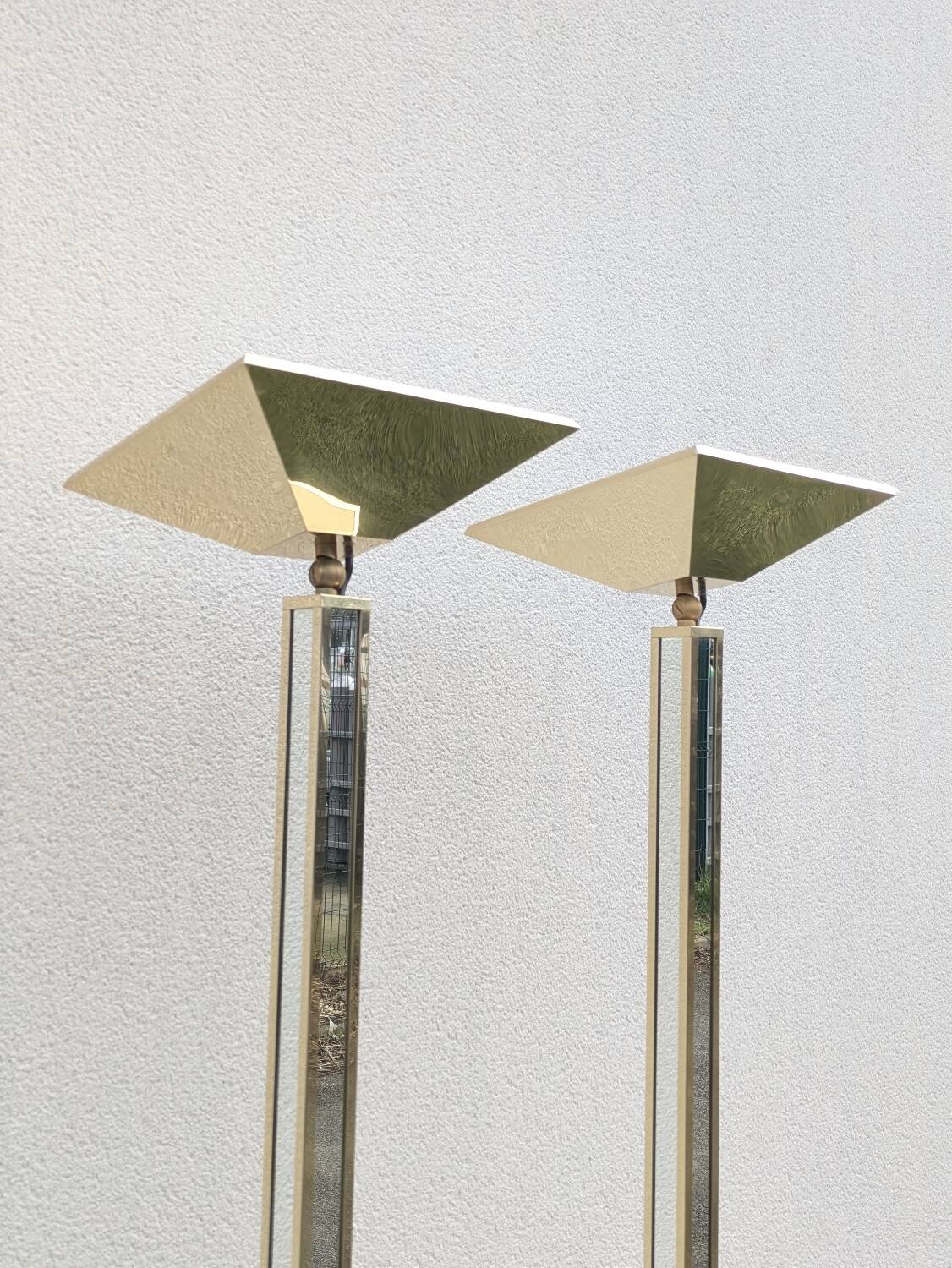 Paire de lampadaires vintage Kott Paris