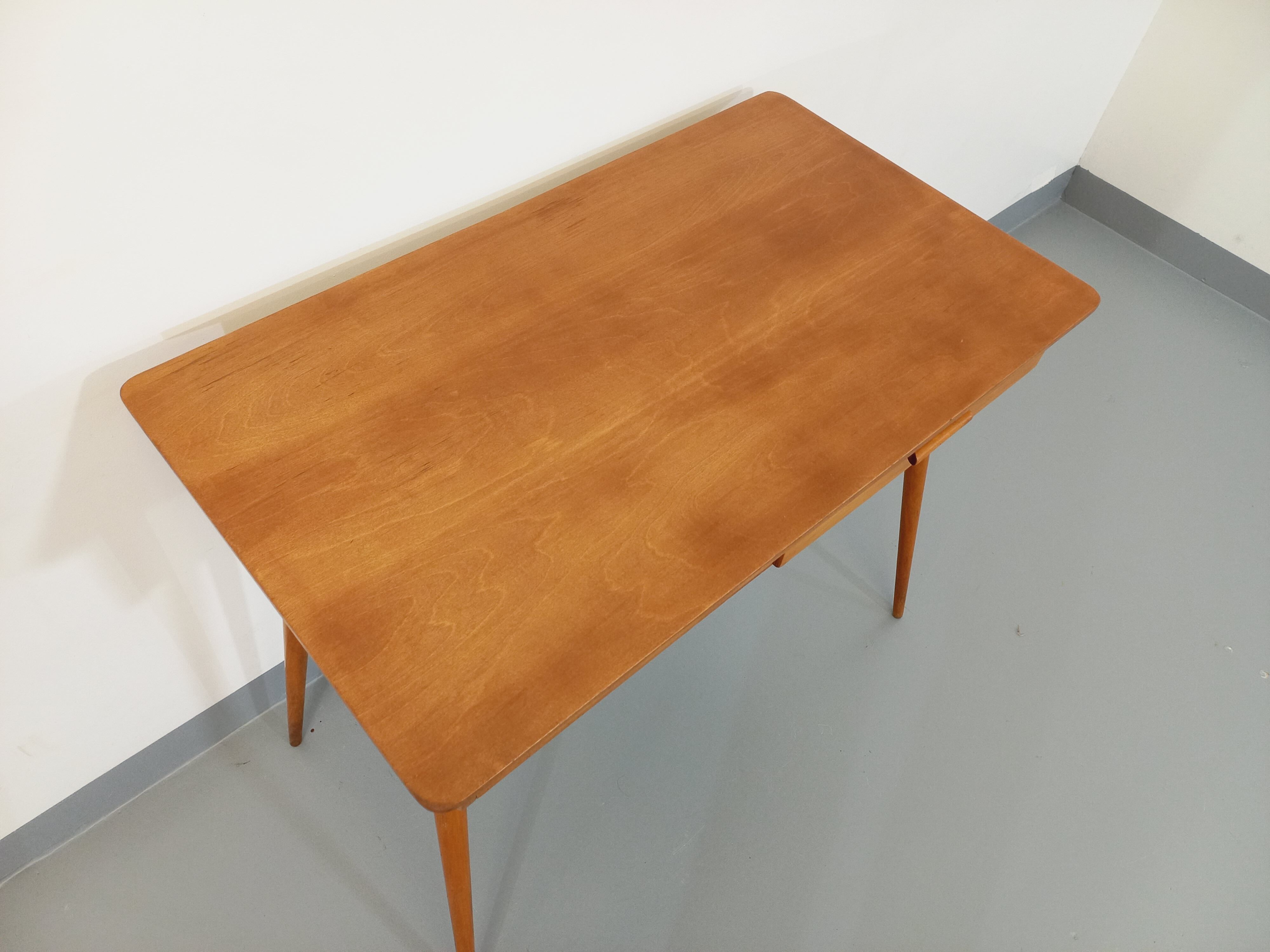 Vintage Baumann wooden desk from the 50s