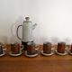 Service à café vintage grès émaillé made in Japan 60s