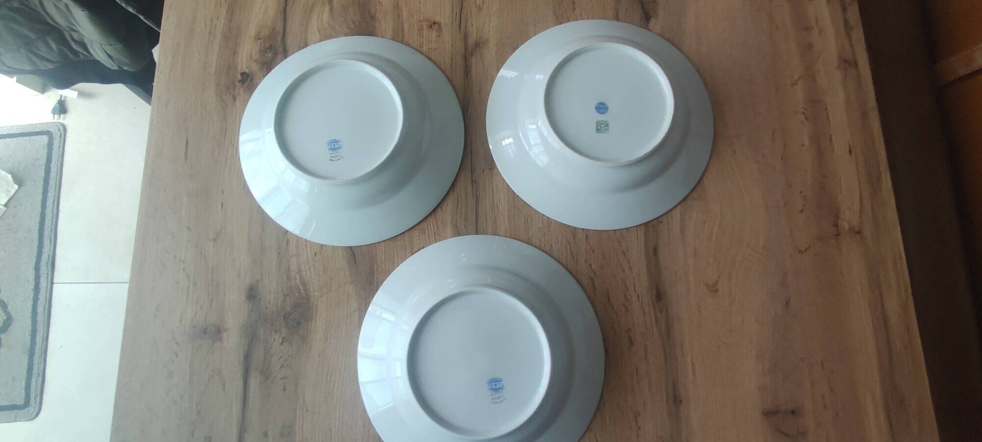 Lot de 3 assiettes creuses limoges - jean boyer (circa 1950)