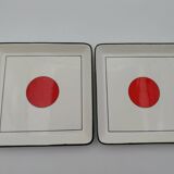 2 Tokyo Gien square plates