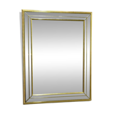 Large Deknudt gilt and bevelled mirror, Belgium, 1980s