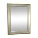 Large Deknudt gilt and bevelled mirror, Belgium, 1980s