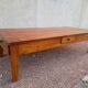 Rustic farm coffee table 3 drawers -1m72