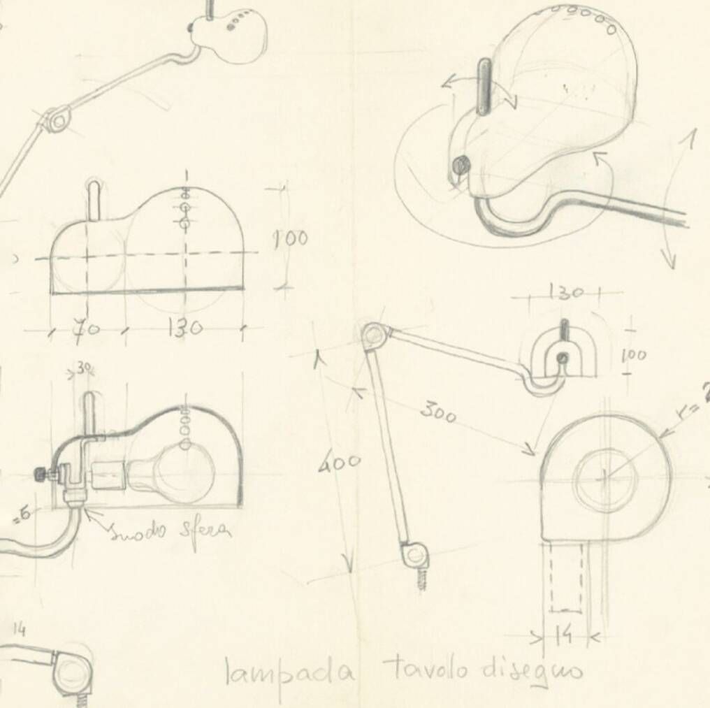 Lampe Topo par Joe Colombo pour Stilnovo 1970 1st edition