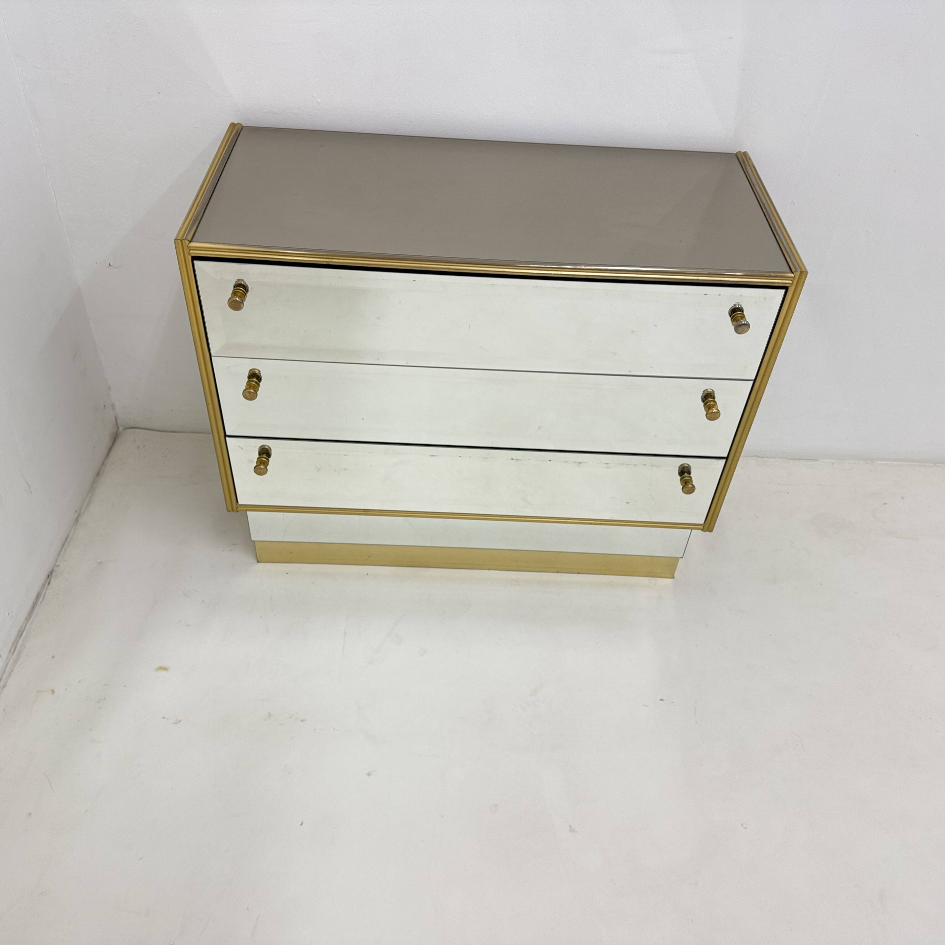 Commode à miroir Schöninger du milieu du siècle, années 1970