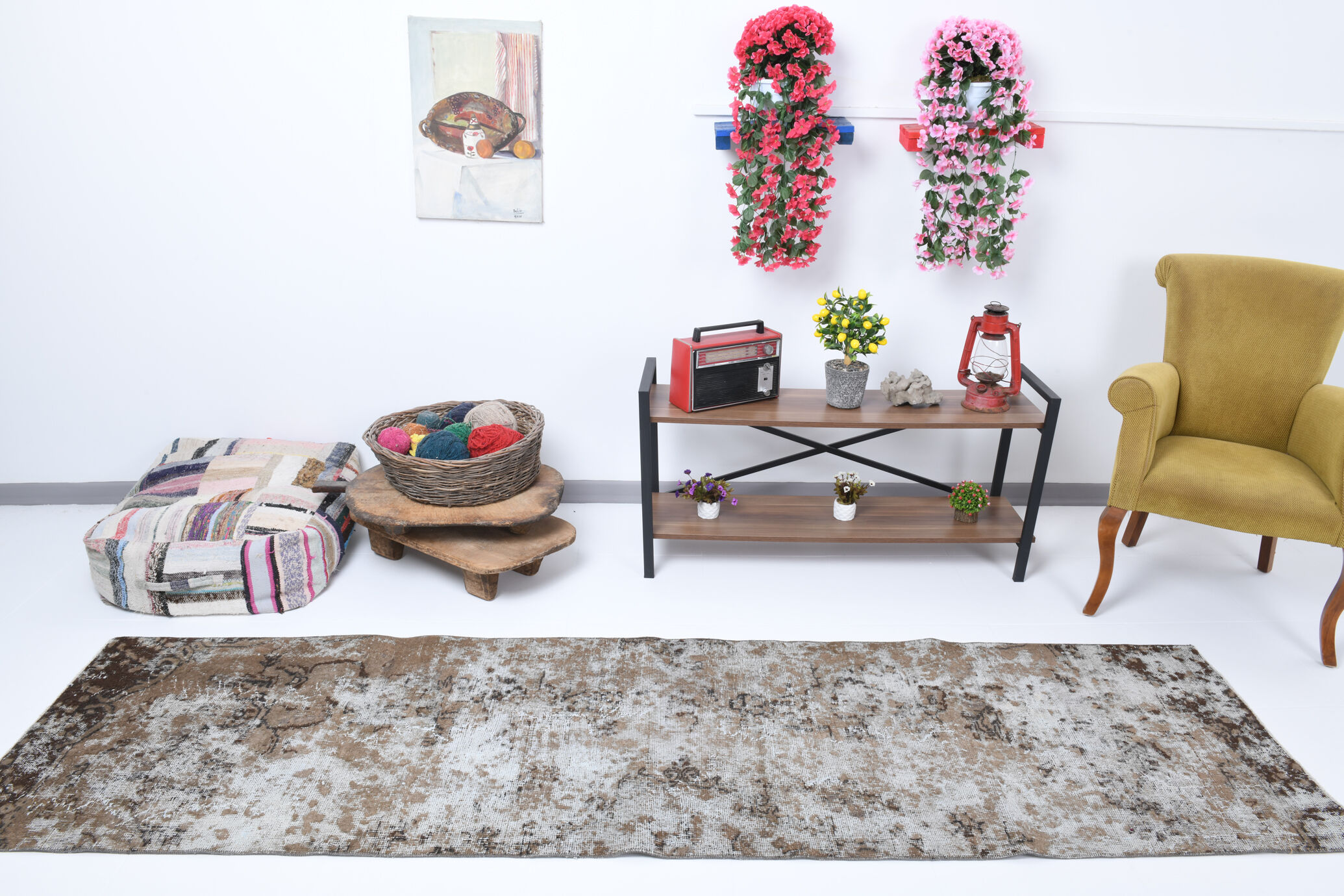 3x10 Antique Vintage Runner Rug 298x78Cm