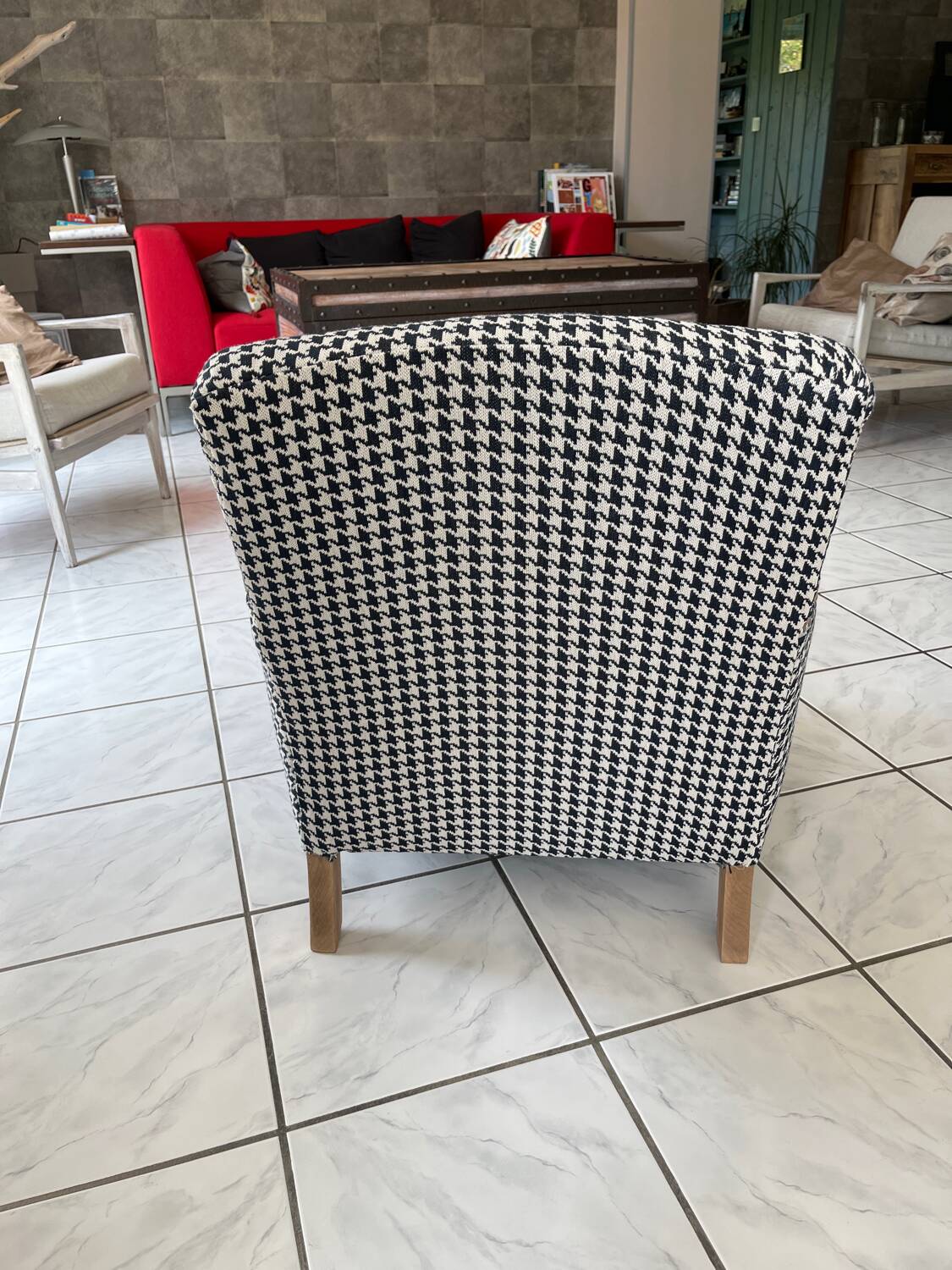 Club chair fabric