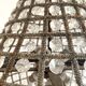 Empire-style hot air balloon chandelier with 6 lights and crystal drops