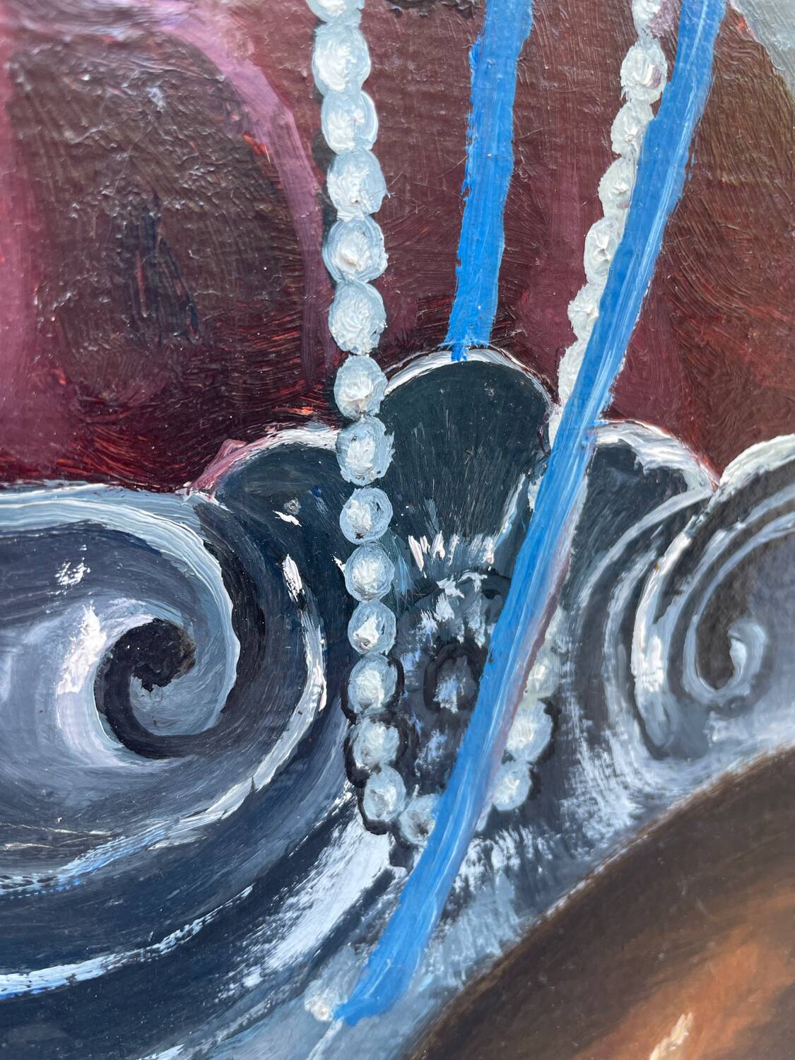 Painting oil on canvas female nude