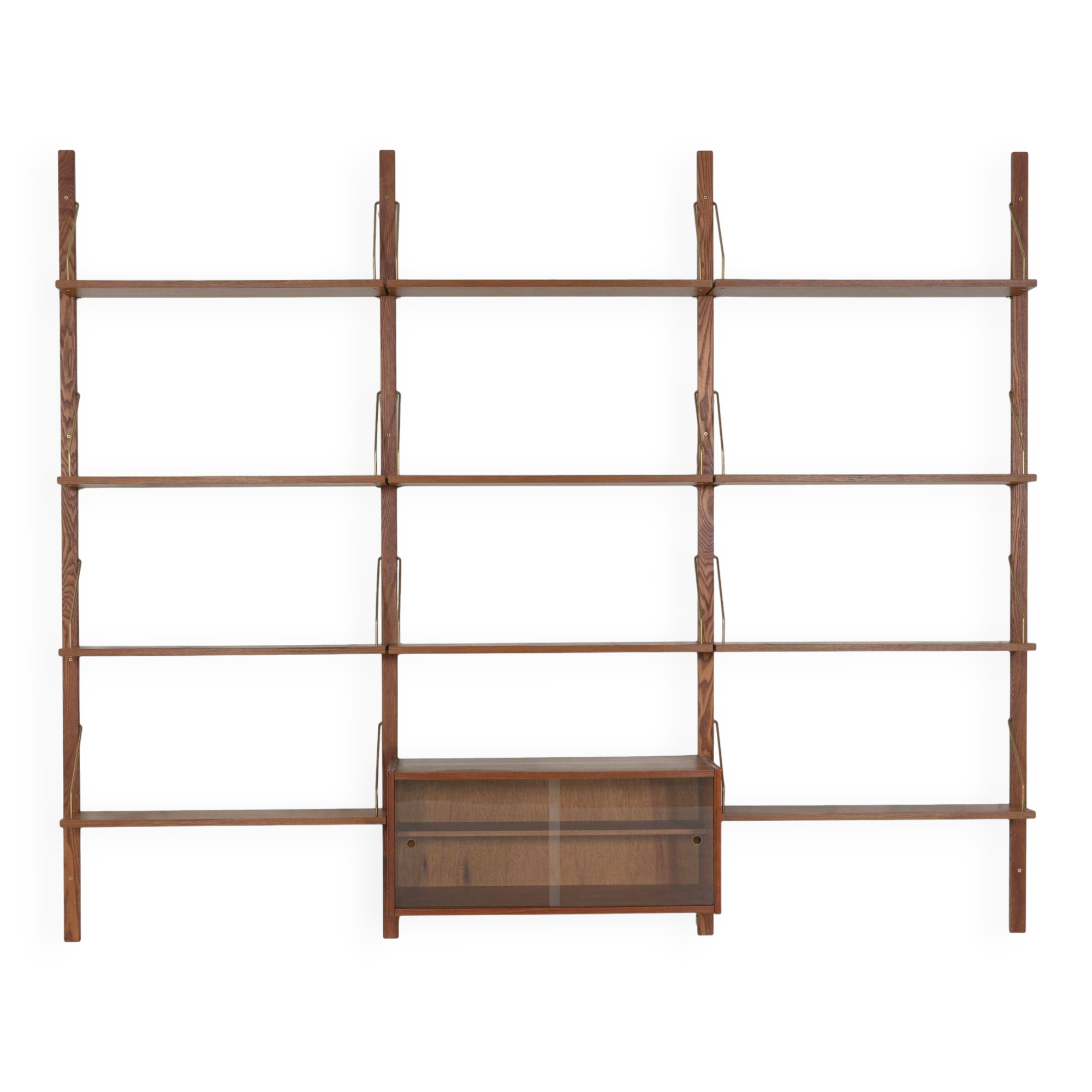 Teak modular shelving unit, Danish design, 1960s, made in Denmark