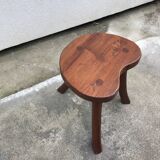Brutalist tripod standing farm stool