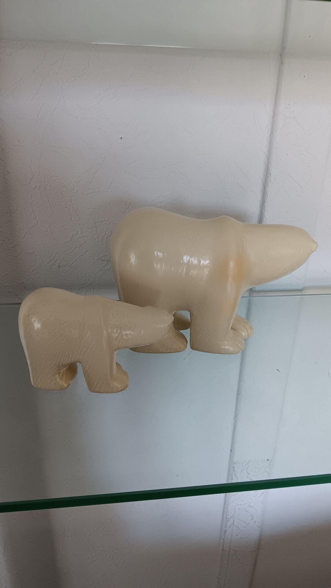 Polar Bear Duo from the Lilla Zoo series by Lisa Larson