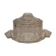 Cloche verre et plateau, art deco des années 30