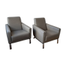 2 fauteuils cuir