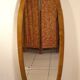 Oval mirror wooden frame 126 cm