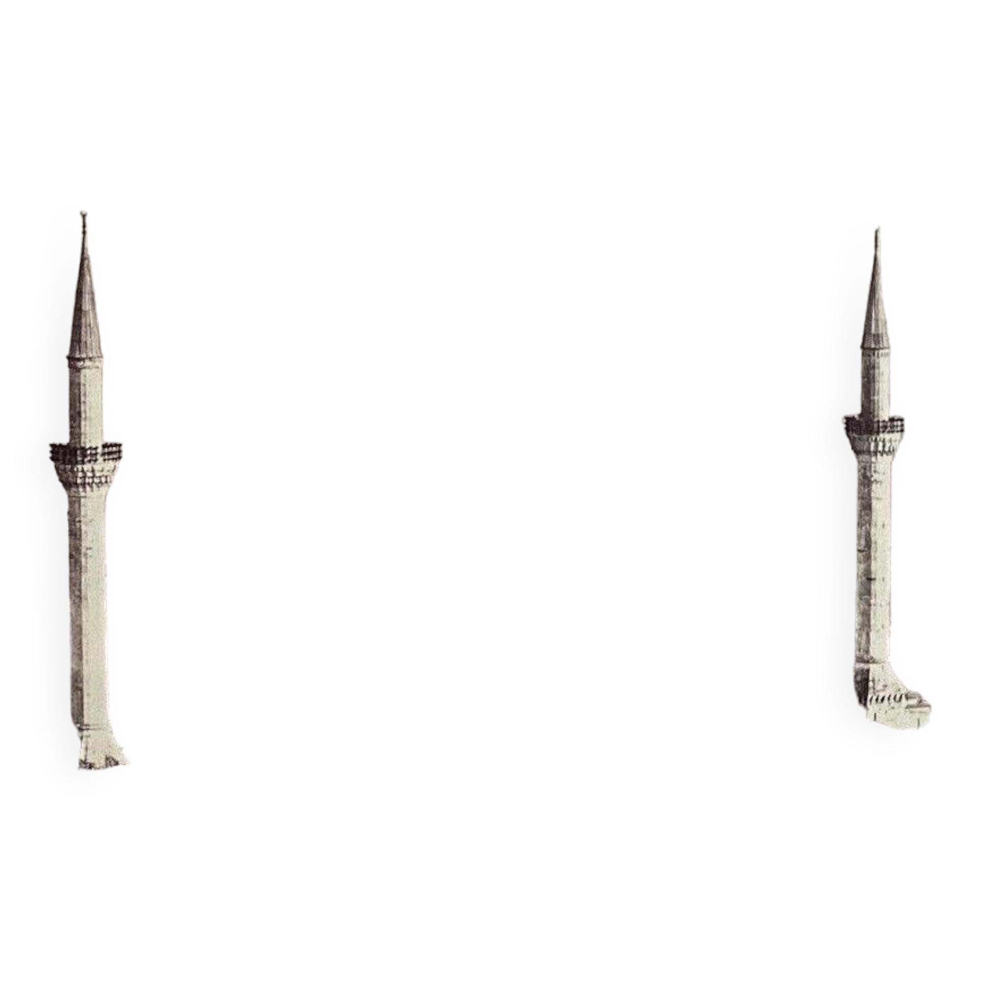 Photo Constantinople Mosque of Bayazel 19th century albumen laminated cardboard