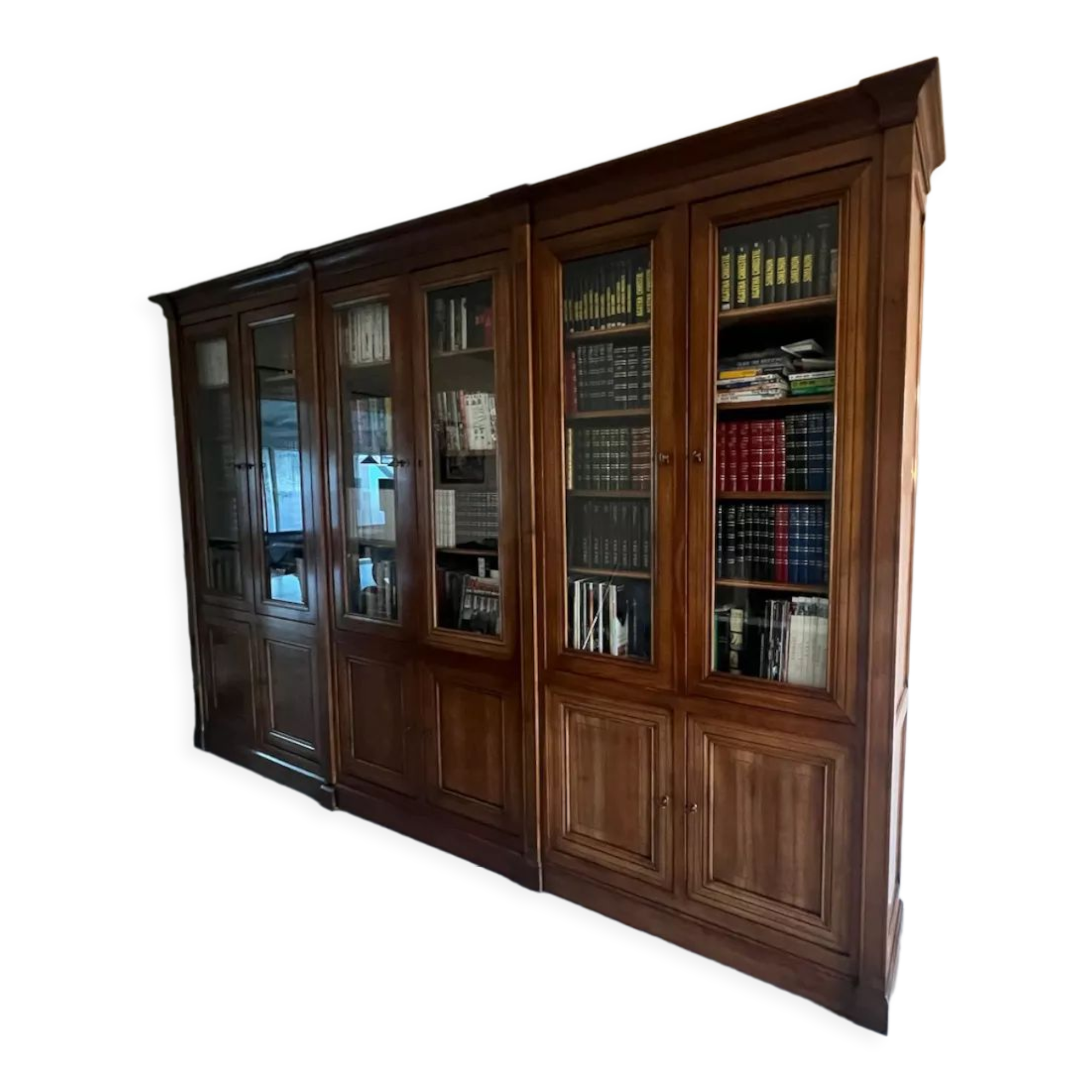 biblioth-que-roche-bobois-en-noyer-merisier-selency